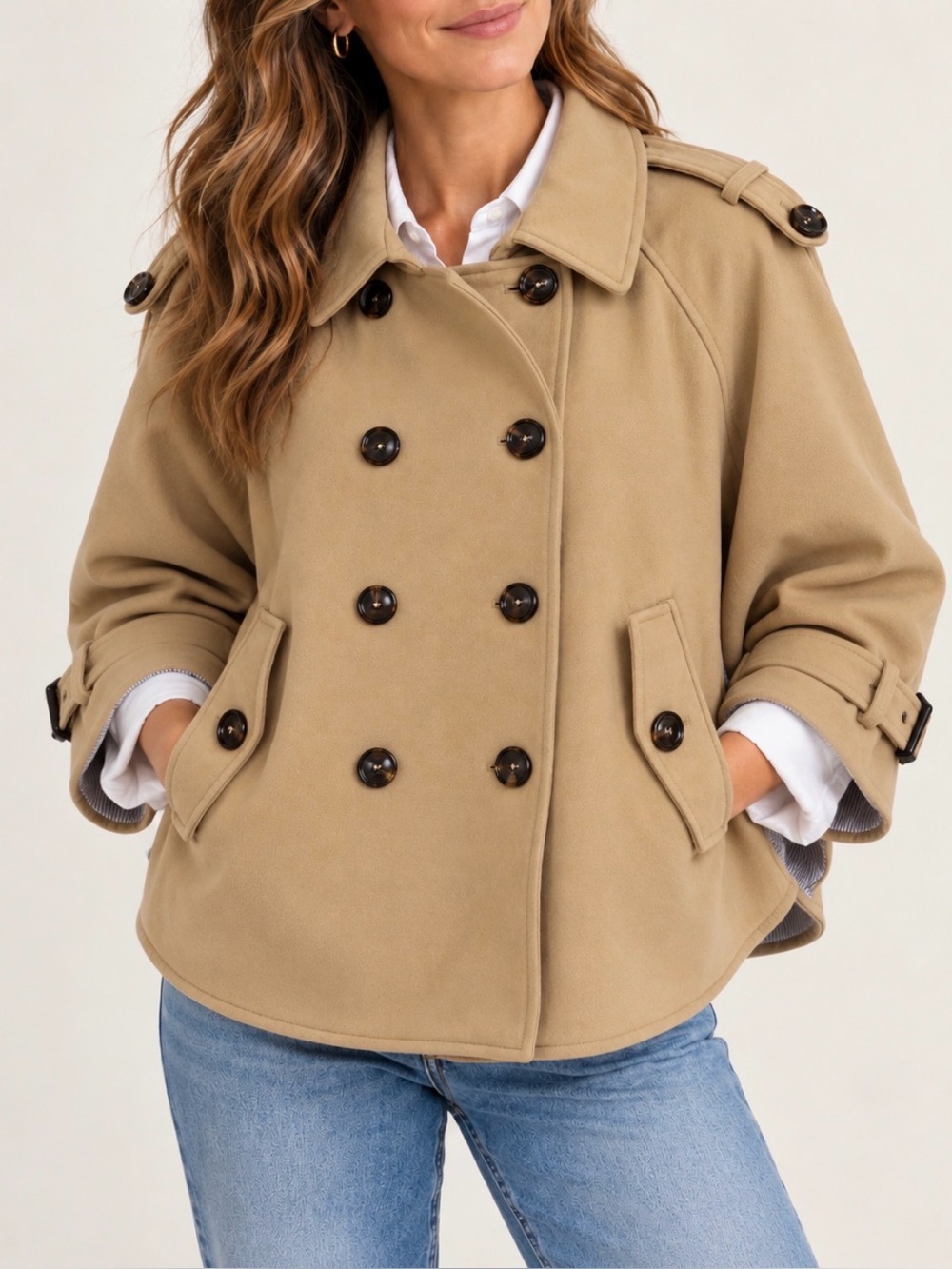 Cartonnier trench coat Double-Breasted in Khaki Like New